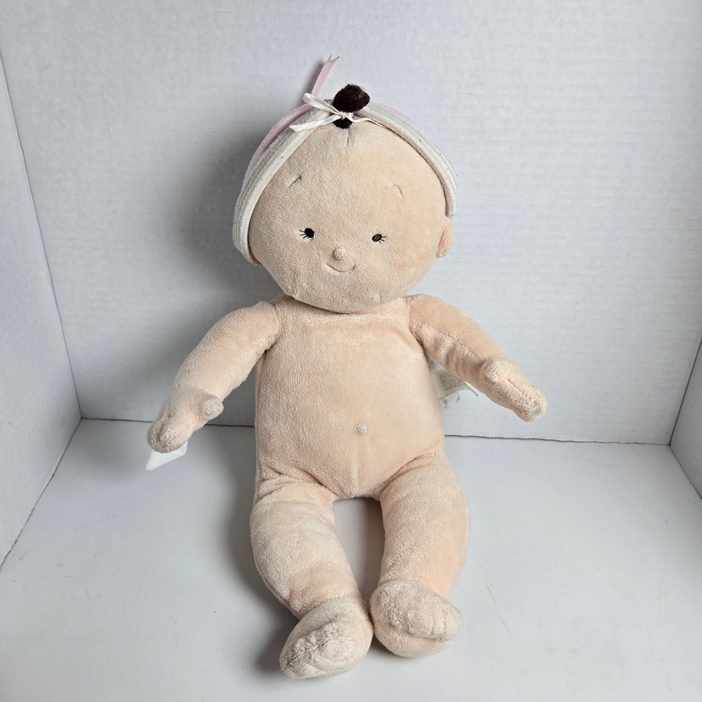 North American Bear Co Rosy Cheeks 2010 Girl Doll 15" Baby Girl Plush Brunette